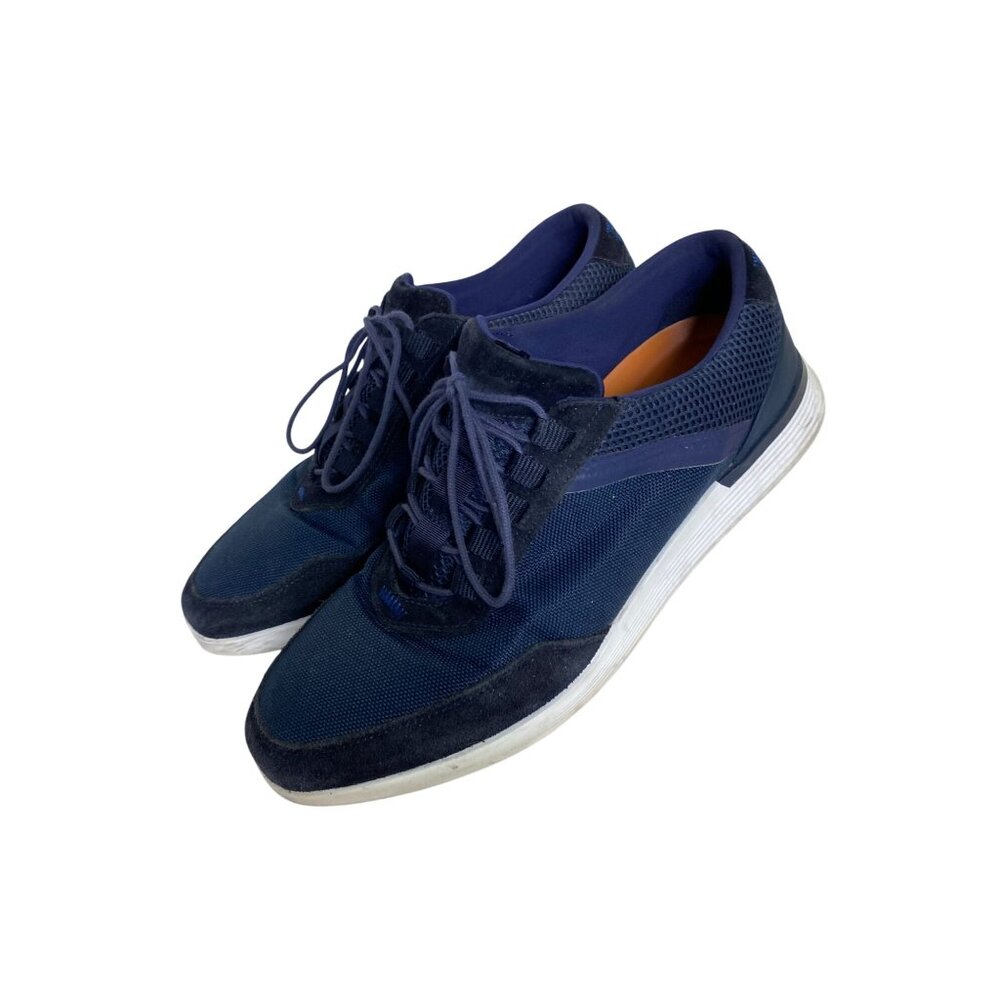 Wolf & Shepherd Blue Mens‎ Crossover Victory Trainer Shoes 10.5 Navy Knit Suede
